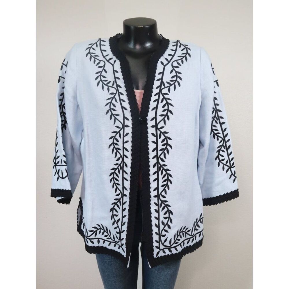 Linea by Louis Dell'Olio 100% Linen Blazer Size M